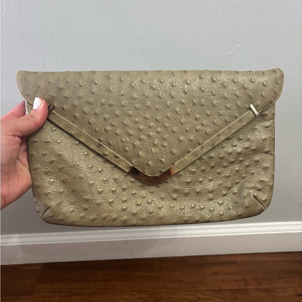 Elegant Tan Clutch Bag